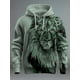thumbnail image 5 of Nueva sudadera con capucha con estampado 3D de león gráfico para hombre, sudadera con capucha de manga larga, sudadera con capucha con bolsillo frontal y estampado de primavera, 5 of 5