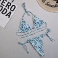 thumbnail image 2 of Conjunto de bikini dividido con estampado de contraste de pecho alto sexy para mujer Conjuntos de traje de baño de dos piezas Fridja nalpqowj59177, 2 of 3