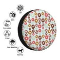 thumbnail image 4 of Naloa Colorful Donuts PVC Leather Spare Tire Wheel Cover Spare Tire Cover, for Car Truck SUV Camper Trailer Universal Fit(14-17in)-16 inch, 4 of 6