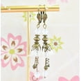 thumbnail image 3 of Vintage Victorian Style White and Antique Bronze Bell Flower Lucite Earrings, 3 of 5