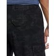 thumbnail image 3 of True Nation by DXL Men's Big and Tall  Men's Big & Tall Stretch Ripstop Cargo Shorts, Black Heather Camo, 42 Waist, 3 of 8