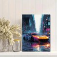 thumbnail image 2 of Cyberpunk Racing Car Game Room Canvas Wall Art 15.75x11.81 Inches, 2 of 8