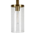 thumbnail image 3 of Evelyn&Zoe Modern Metal Floor Lamp with Seeded Glass Shade, 3 of 10