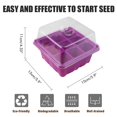 thumbnail image 2 of Inicio De Semillas De 9 Agujeros, Conjunto De Caja De Vivero De Semillas, Bandeja De Germinación De Jardinería Con Tapas Para Cultivo De Plantas De Germinación De Semillas Eigraketly HA041255-01, 2 of 6