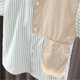 thumbnail image 5 of Odeerbi 0-6 Años Niños Niñas Trajes de Verano Camisa de Manga Corta de Algodón A Rayas Conjunto Pantalón Corto Camisa Abotonable Cintura Elástica Traje Corto, 5 of 6