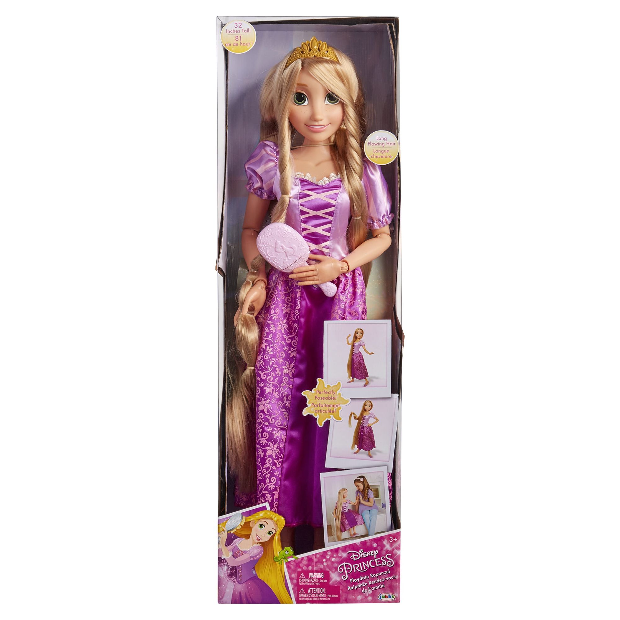 Disney Princess 32 inch Playdate Rapunzel Doll, for Children Ages 3+ - image 6 of 8