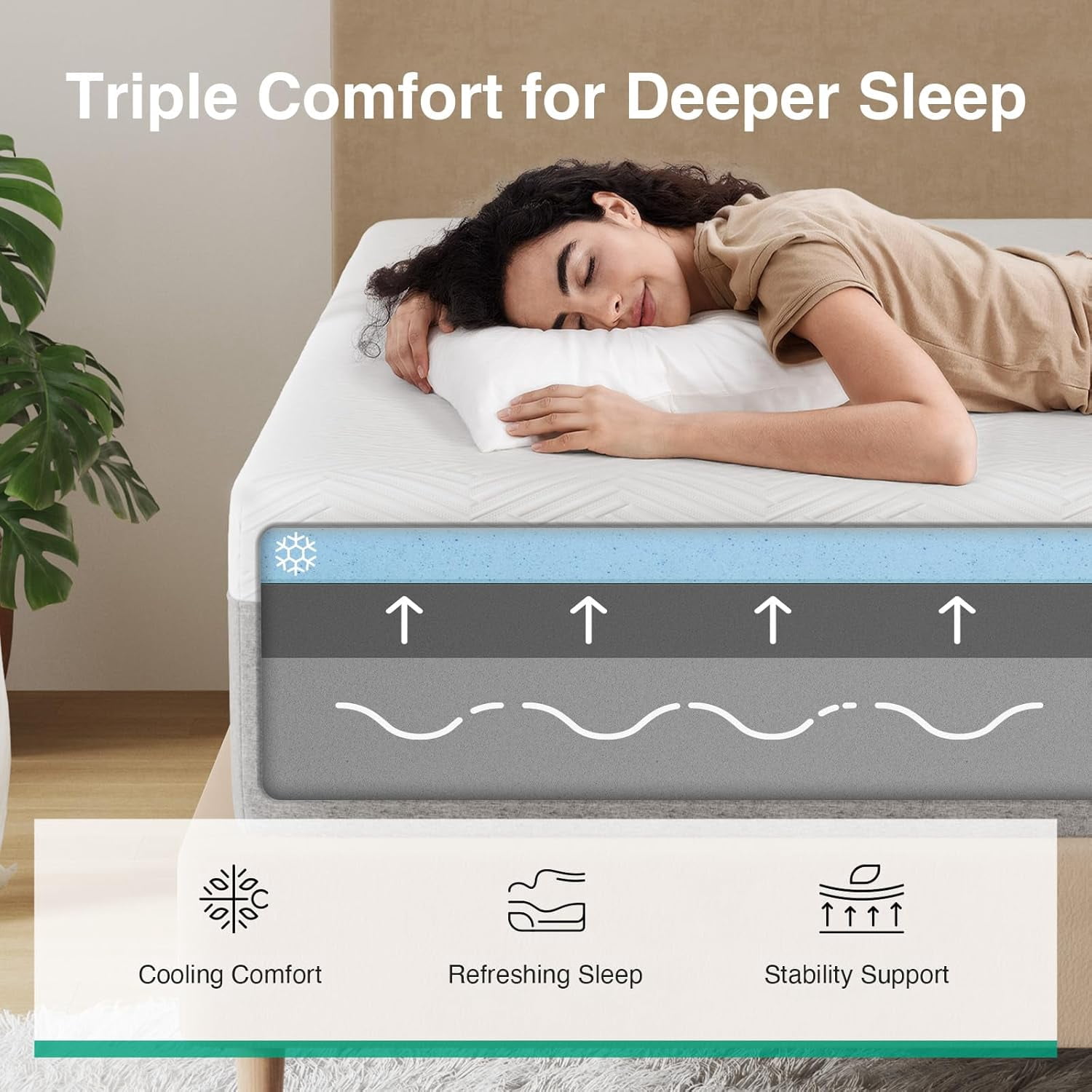 Novilla Bliss King Size Mattress, 12 Inch Gel Memory Foam King Mattress in a Box for Cool Night Sleep & Pressure Relief with Spine Alignment, Motion Isolation, CertiPUR-US Certified