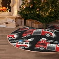 thumbnail image 5 of Fotbe Fire and Rescue Truck Pattern Christmas Tree Skirt, Tree Skirts Plush Christmas Decorations, Christmas Tree Skirts Xmas Decorations Holiday Party Decor-36", 5 of 6