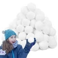 thumbnail image 3 of 50Pack Soft Snow Fake Balls Christmas Kids Gift Toy Indoor Outdoor Snow Fight Ball Set Xmas Tree Ornament Decoration For Home, 3 of 8