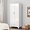 White, variant on 71" H Metal Armoire Wardrobe Closet, Adjustable Shelve, Clothes Metal Wardrobe Cabinet for Bedroom (1 Drawer, White)