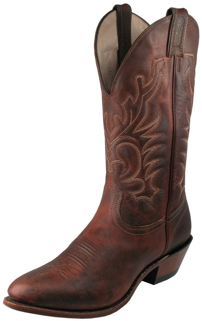 Pleated Flat-Bottom Western Cowboy Boots with Belt Buckle