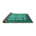 thumbnail image 2 of Ahgly Company Indoor Rectangle Oriental Turquoise Blue Industrial Area Rugs, 8' x 12', 2 of 4