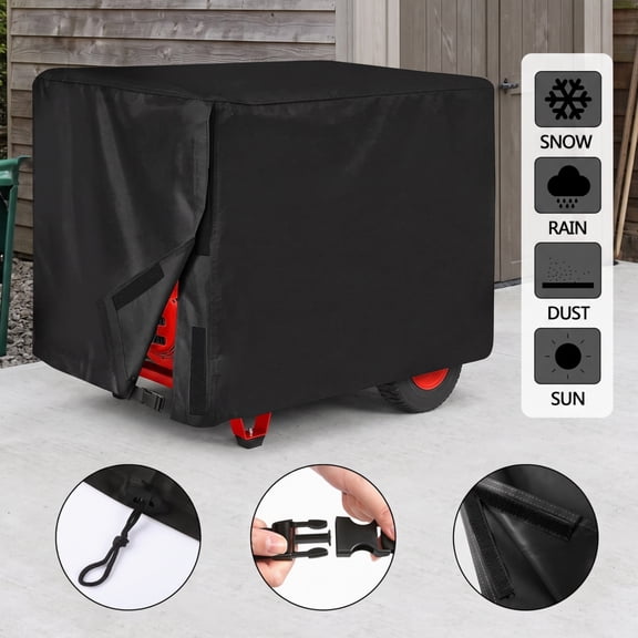 Generator Cover, Waterproof Storage Protector with Side Access for 5500-15000 Watt Portable Generators