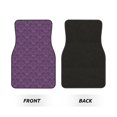thumbnail image 2 of Balery Retro Florals Purple Juego de 4 Alfombrillas para Auto, Revestimientos de Caucho Resistente, Diseño Antideslizante, 2 of 7