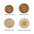 thumbnail image 3 of 30*30Cm Rattan Round Cross Porch Straw Home Stay Hay Rattan Wall Decoration Pendant Wall Wall Decoration Wall Hanging, 3 of 21