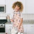 thumbnail image 4 of Pink Ballerina Pattern Kids Aprons for Girls and Boys,Adjustable Neck Strap Toddler Aprons for Kids Cooking Baking, 4 of 6