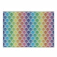 thumbnail image 1 of Geometric Cutting Board, Rainbow Colored Ornamental Vintage Floral Arrangement Leaf Pattern Retro Design, Decorative Tempered Glass Cutting and Serving Board, Small Size, Multicolor, by Ambesonne, 1 of 1