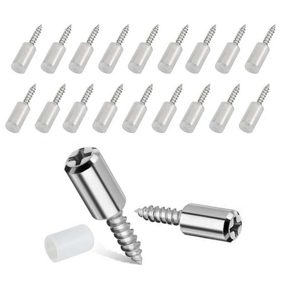 Shelf Pins with Non-Slip Sleeve, Self-Tapping Screws for Cabinet & Bookcase Support