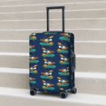 thumbnail image 6 of Pofeuu Skateboard Rides Cartoon Lobster Print Luggage Suitcase Cover Protector Luggage Washable Covers Aesthetic for 18/24/28/32 inch Luggage（No luggage included）-Medium, 6 of 7