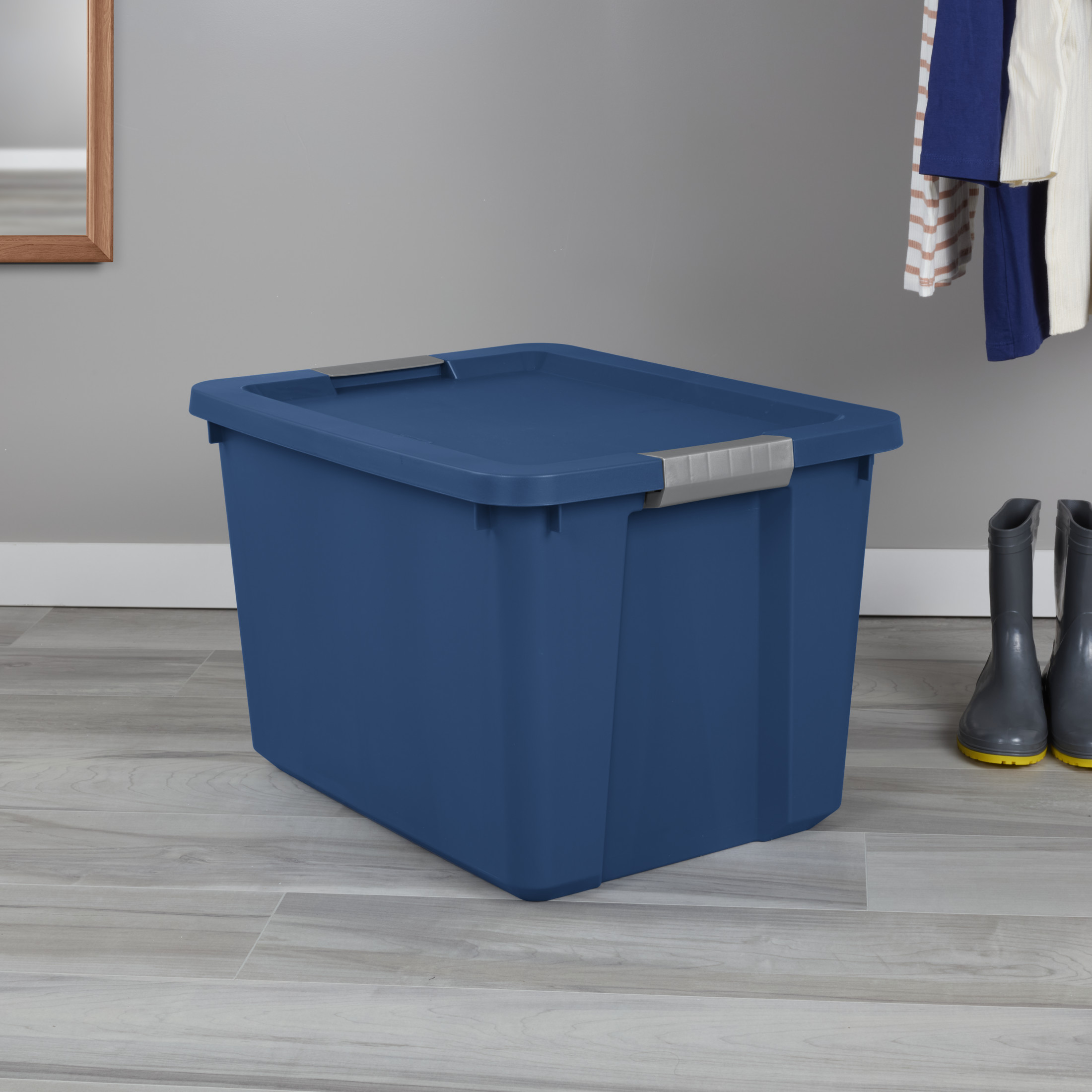 Sterilite 20-Gallon Latching Storage Tote, Blue, 6-Pack photo 7