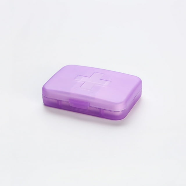 HOZADOIE Storage Device Storage & Organization Moistureproof Mini Weekly Organizer Box 6 Grids Portable for Travel with Removable Individual Containers