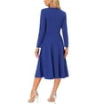 thumbnail image 3 of INSPIRE CHIC Square Neck Dress for Women's Long Sleeve A-Line Cocktail Formal Dresses, 3 of 5