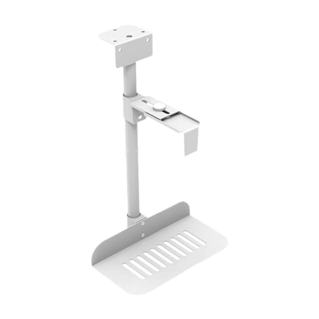 Accesorios de soporte de montaje debajo del escritorio para host de computadora Soporte para caja de computadora Blanco