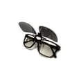 thumbnail image 2 of Newbee Fashion - Polarized Clip-On Flip Up Metal Clip Sunglasses Multi Purpose Flash Polarized Lenses (Glasses not included), 2 of 3