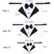 thumbnail image 2 of Bandana formal para esmoquin para perro, bandana para boda, collar para perro con pajarita, collar ajustable con pajarita para perro (negro, grande), 2 of 5