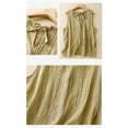 thumbnail image 5 of Womans Tank Tops Loose Fit Pleated Vest - Breathable Cotton Linen Sleeveless Top, Retro Casual Tank, 5 of 8