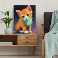 thumbnail image 5 of Kitten Cat Canvas Print Wall Art for Living Room Bedroom Office Cafe Nursery Apartment Home Decor, 5 of 8