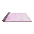 thumbnail image 2 of Ahgly Company Indoor Round Abstract Pink Modern Area Rugs, 3' Round, 2 of 4