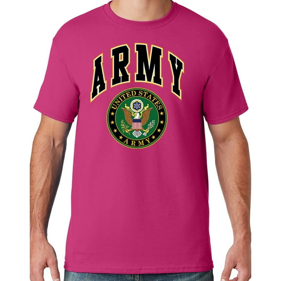 Mens US Army Seal T-shirt, 2XL Cyber Pink