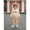 thumbnail image 4 of BemeyourBBs Thanksgiving Baby Boy Outfit Embroidery Pumpkin Sweatshirt Plaid Pants, 4 of 9