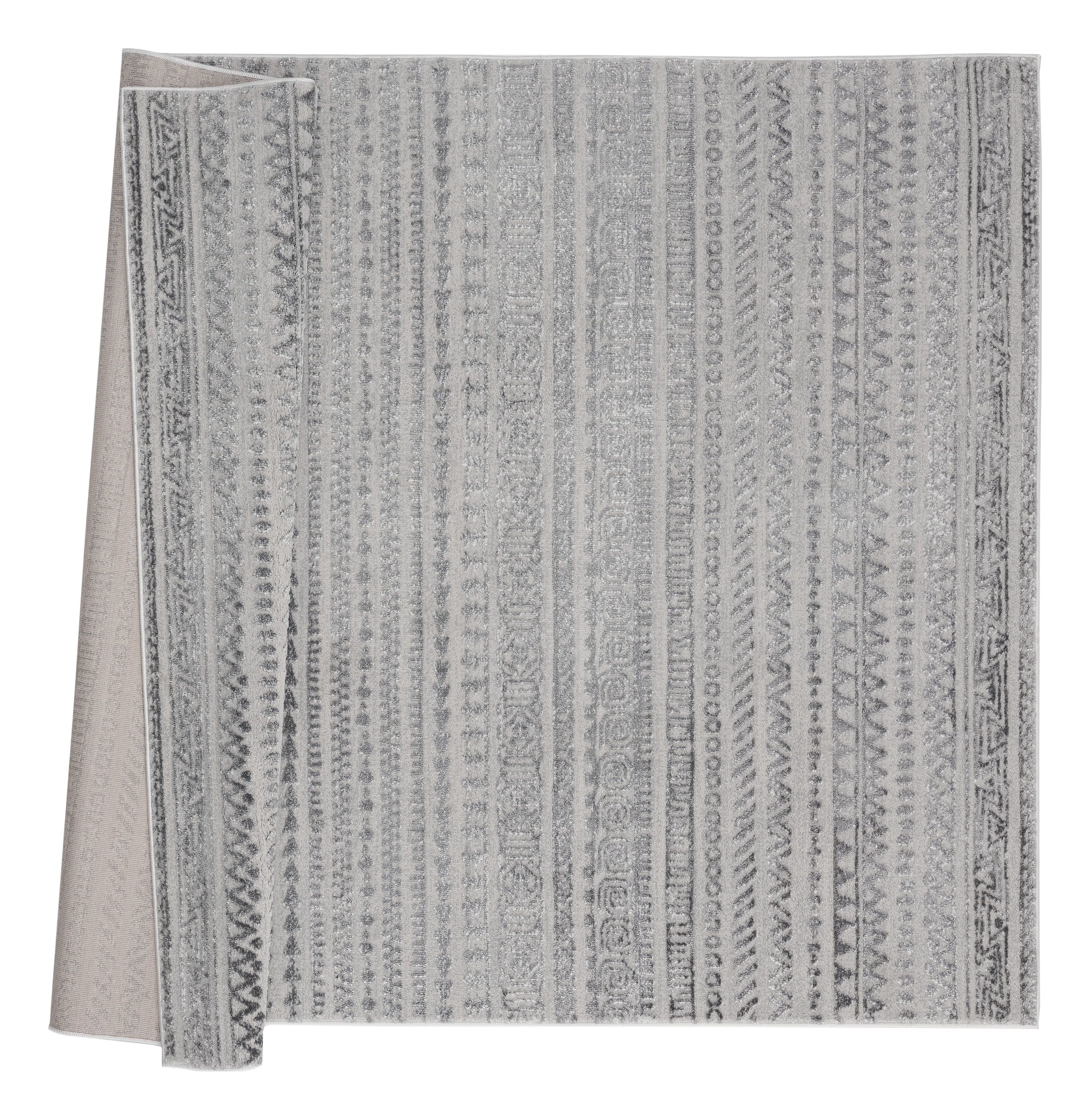 United Weavers Rasbora Venustus Bohemian Geometric Area Rug, Grey, 7'10" x 7'10"