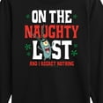 thumbnail image 3 of SpongeBob SquarePants - Plankton Naughty List - Toddler And Youth Long Sleeve Graphic T-Shirt, 3 of 6