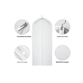 thumbnail image 3 of 10 Bolsas Protector Xtellar transparente Funda Ropa Traje Cubrepolvo Colgante, 3 of 4