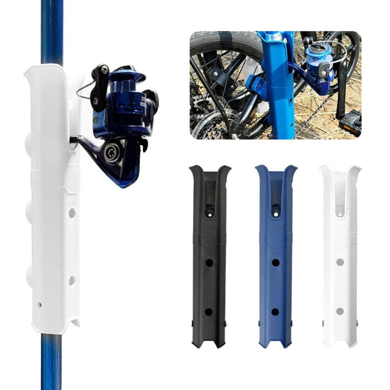 bike fishing pole mount Rod Holder-Fishing Rods are Securely Attached to The Bike - Safe and Secure Release Single Rod Holder and carry one spinning or fly reel on your rear rack Diy Fishing Rod Holder For