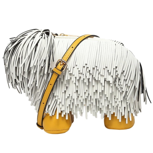 Bolso de hombro con cremallera para adultos con forma de perro, bolso para viajes de verano, cumpleaños en la calle