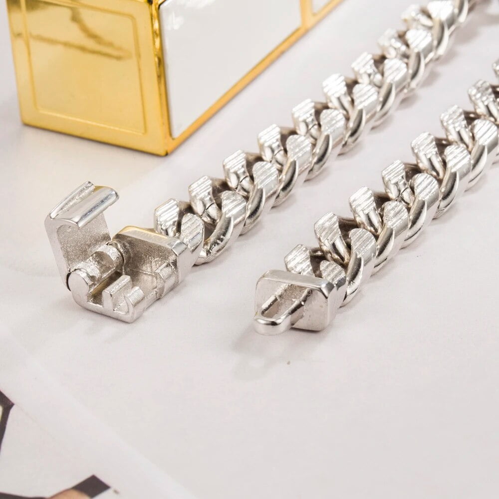 Men Genuine 100% 925 Sterling Silver Bracelets Curb Cuban Chain 10 MM 7-10 inch Italy Silver Bracelets Punk Fine Jewelry Gift Gift