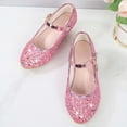 thumbnail image 4 of Little Girls Princess Shoes Low Heels Shoes for Party Wedding, 4 of 8