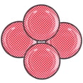 thumbnail image 3 of Gupbes 4Pcs 9in Plat de Salade Grilles Rouges Assiette de Fruits Vaisselle Vaisselle pour Restaurant, 3 of 8