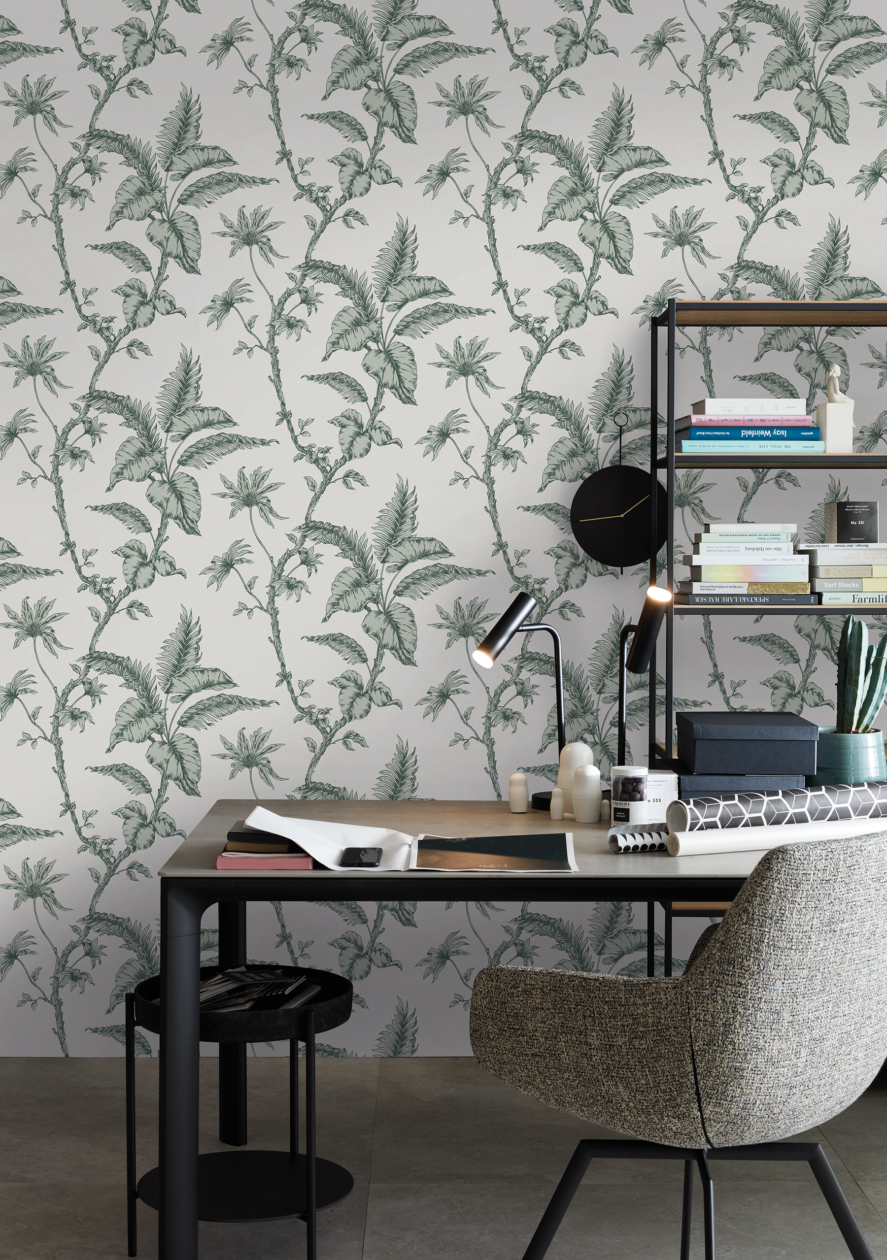 Marburg Cival Green Fern Trail Wallpaper, 20.9-in by 33-ft, 57.48 sq. ft.
