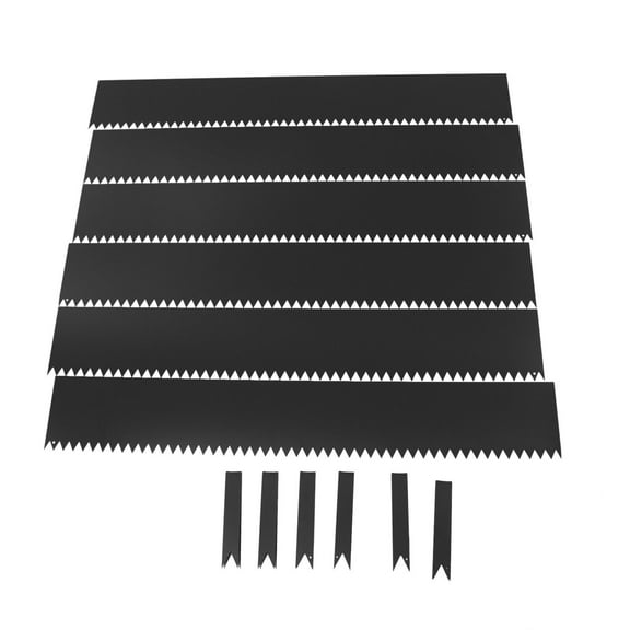 6pcs Steel Landscape Edging Black Border Garden Backyard Lwan Barrier 40*6 inch