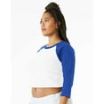 thumbnail image 3 of BELLA + CANVAS Women's Micro Rib 3/4 Raglan Sleeve Baby Tee, 3 of 5