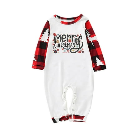 

LWZWM Matching Family Pajamas Sets Christmas Soft PJ s Cute Printed Xmas Sleepwear Top+Pants Toddler 24 Months