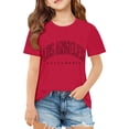 thumbnail image 4 of MUXiin Toddler Girls Easter Shirt Bunny Short Sleeve T Shirt Happy Easter Easter's Day Blouse Tops Girls Summer Tops T-Shirts (,5-6 Years), 4 of 7