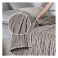 thumbnail image 2 of Cobertor Tipo Piel Ultrasuave y Calido, Ideal para Invierno. Esquimal (Taupe, King Size), 2 of 5