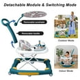 thumbnail image 6 of HAOUUCYIN Baby Walker, 6-in-1 Multi-functional Foldable Push Walker, 6-24 Months, Green, 6 of 10