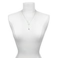 thumbnail image 3 of Delight Jewelry Silvertone Small Bare Feet Silver tone Elegant Infinity Lariat Necklace, 3 of 4
